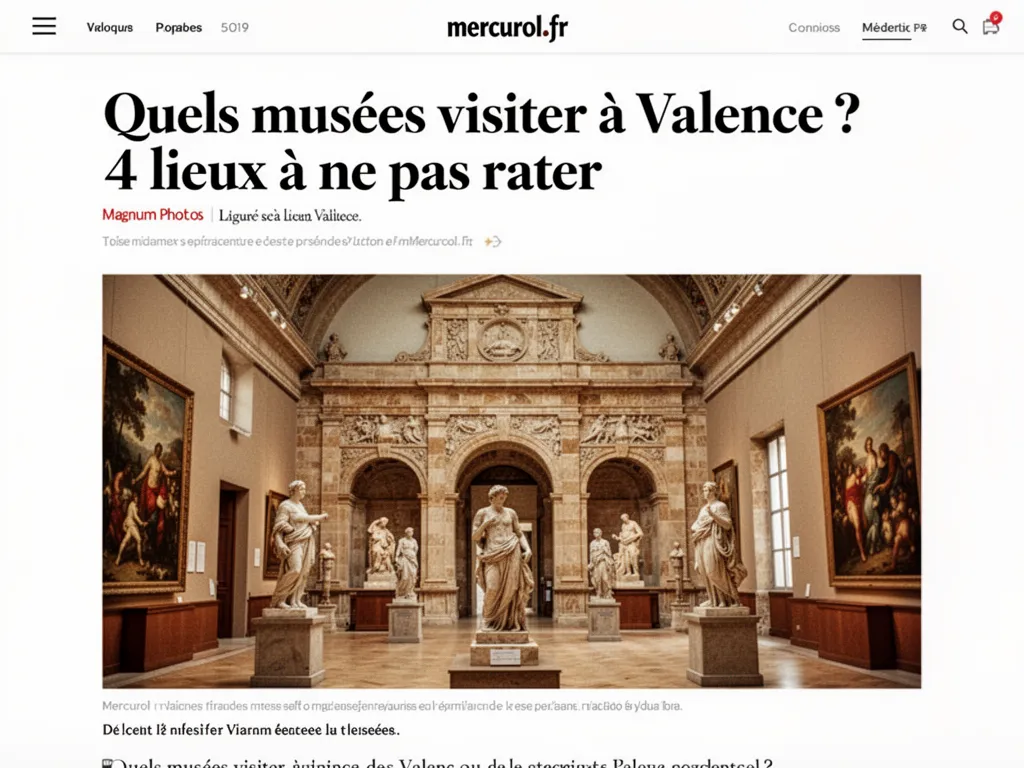 Une œuvre d'art exposée au Musée des Beaux-Arts de Valence